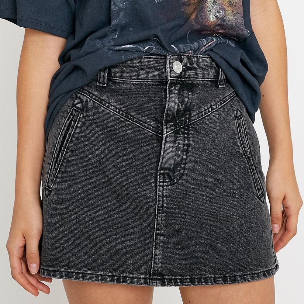 UO BDG Black Denim Skirt